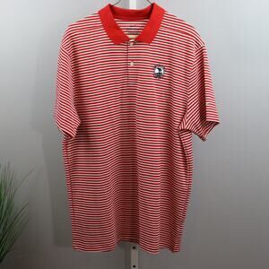 Nike Dri-Fit Pebble Beach Golf Links Striped Polo Men’s L